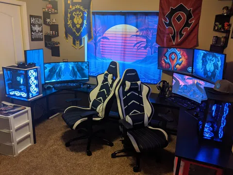 My girlfriend and I upgraded our gaming setup