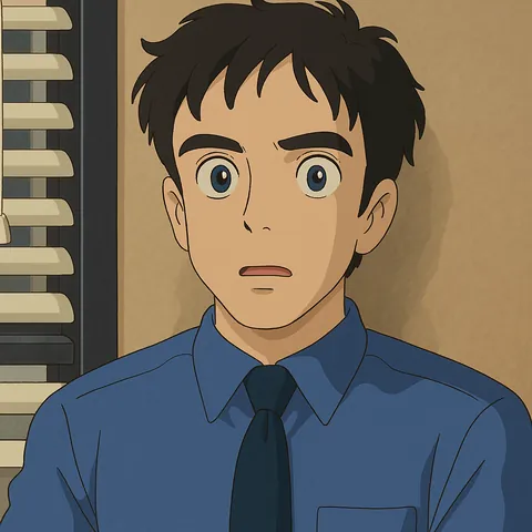 The Office in Studio Ghibli Style