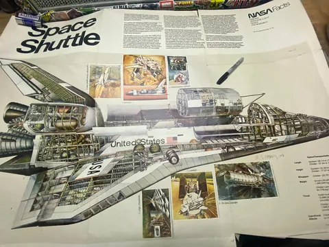 Space Shuttle poster i kept from grade school
