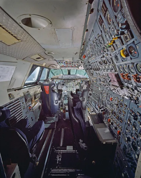 Cockpit of a Concorde