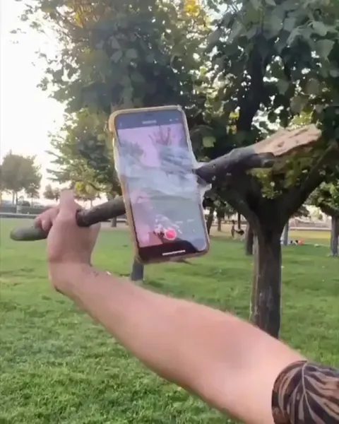 He looks so happy with his stick 😍