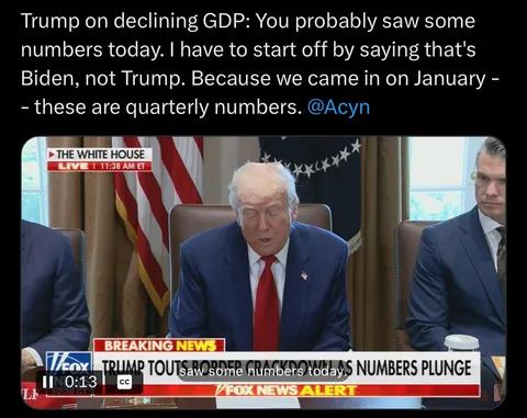 “It’s my fault but I must blame it on my predecessor because I don’t know what I’m doing.”