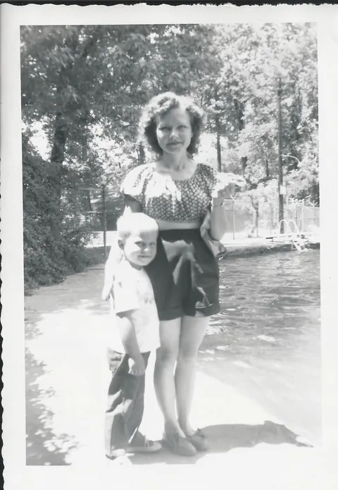 My dad and his parents circa 1950