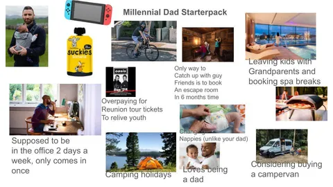 Millenial Dad Starter Pack