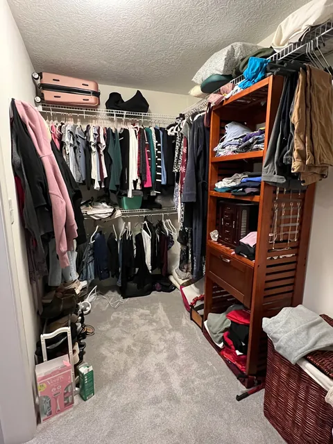 I made custom master closet built-ins with maple and maple plywood, LED lighting