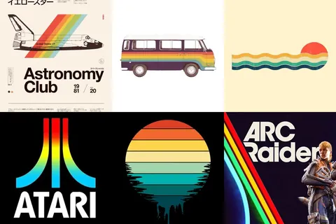 What is this Retro Rainbow Aesthetic called?