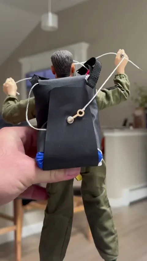 A remote controlled parachute man