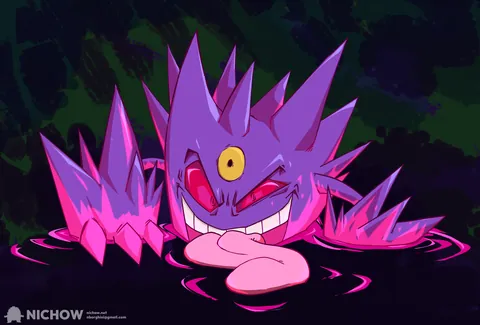 I drew a Mega Gengar in anticipation for Legends Z-A!