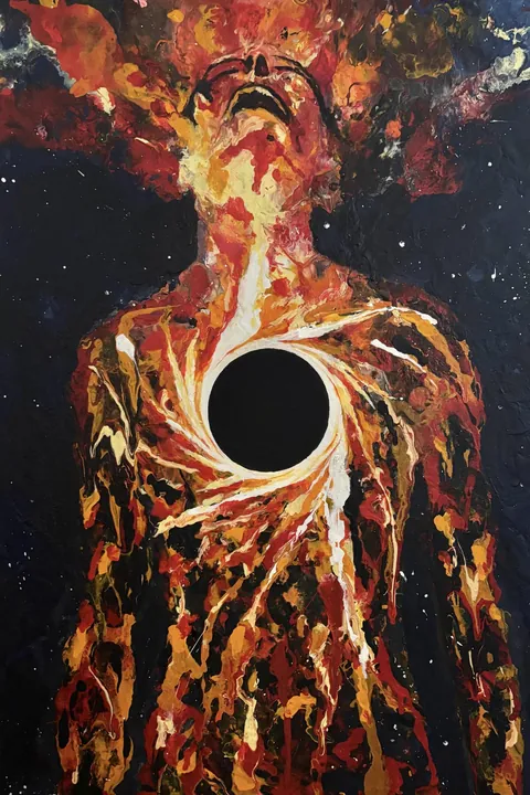 A Collapse Within, Lisa Jacob (me), Acrylic, 2025