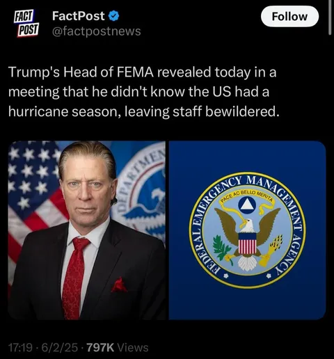 Trump appointee doesn't know seasons!!!