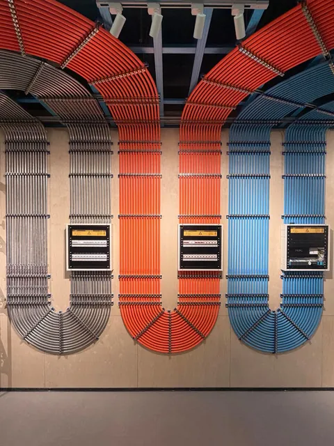 pipe and cable management of this place