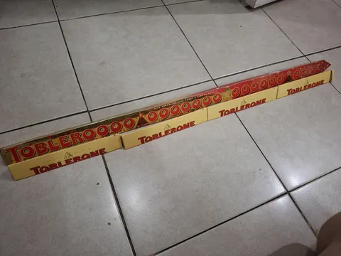 My novelty Tobleroooooooooooooooooone was just 4 Toblerones in a box. 