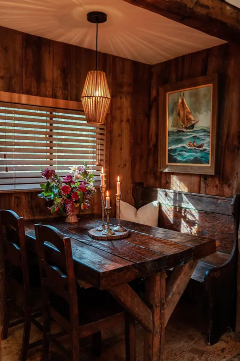 Cozy Dining Nook in Woodstock New York Cabin
