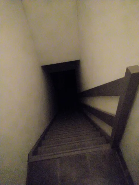 The stairs I have to take to leave work.
