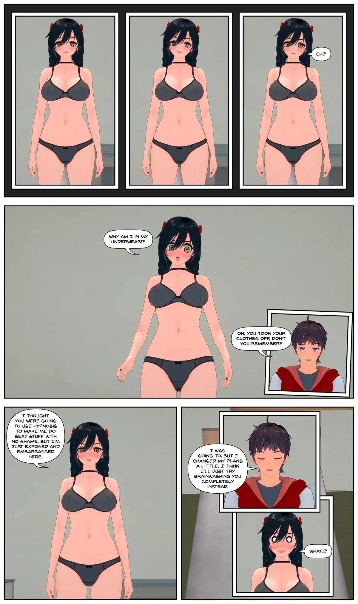 The Power of Hypnosis - Chapter 40 [Comic Pages] [3D] [Hypnosis] [Mind Control] [OC] [NSFW] [by RollB]