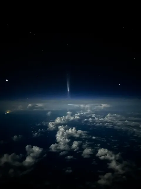 A pilot friend of mine captured this last night (10/13) while flying home!!!!! 