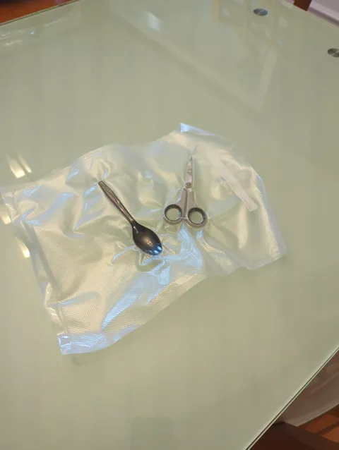 my brother vacuum sealed the only scissors in the house