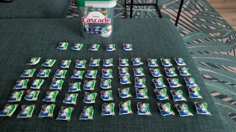 My 59 count pack of dishwasher pods had 60 inside