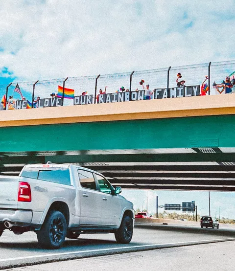 🌈We will not be erased! 🌈(today over I-4🫶)(oc)