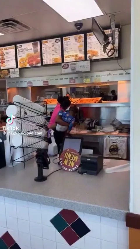 Customer serves herself