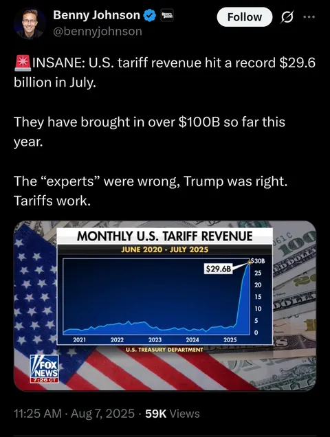 That money came from the pockets of Americans. Benny is lying.