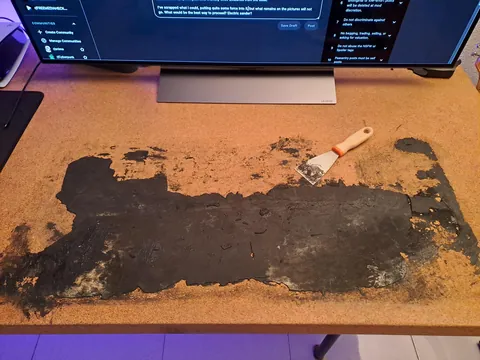 Mouse pad fused into my desk