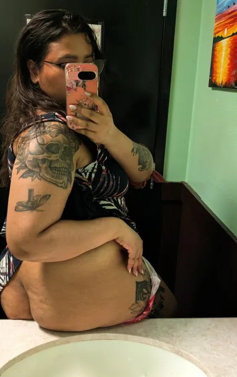 Just a regular brown mom who loves getting risque in the restroom ;)