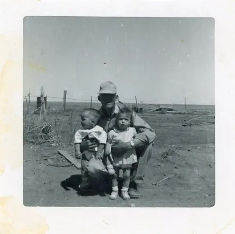 my grandfather in rural oklahoma circa 1950's
