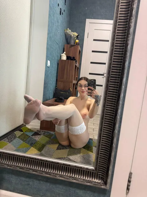 These stockings look really sexy on me