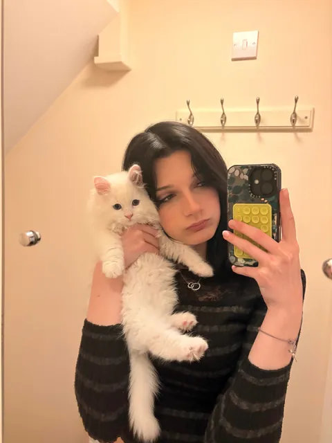 Mozzarella the deaf kitty