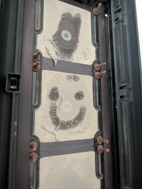 My apartment is really dusty (cleaned the nylon intake filters 2 weeks ago)