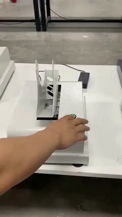 This machine that makes the papers neatly stacked