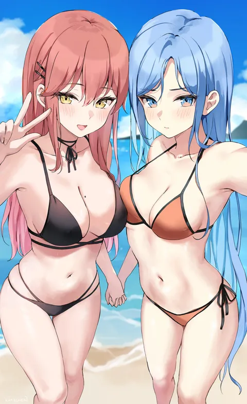 Liliya &amp; Minah at the Beach 