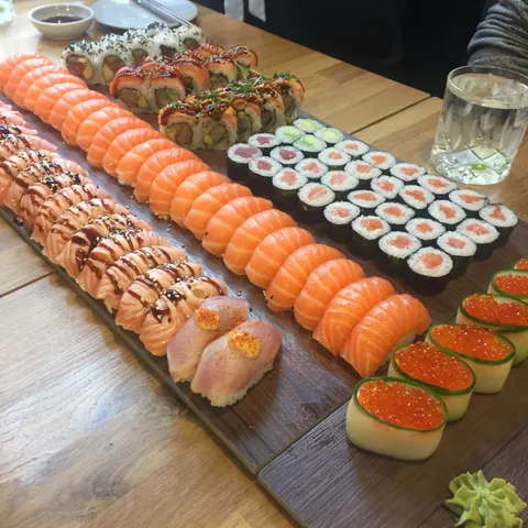 All you can eat sushi where each piece is made fresh to order! [oc]
