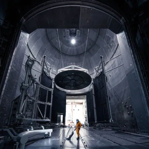 NASA let me vacuum the world's largest vacuum chamber!