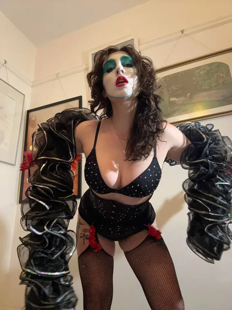 My Rocky Horror floor show look from last night!