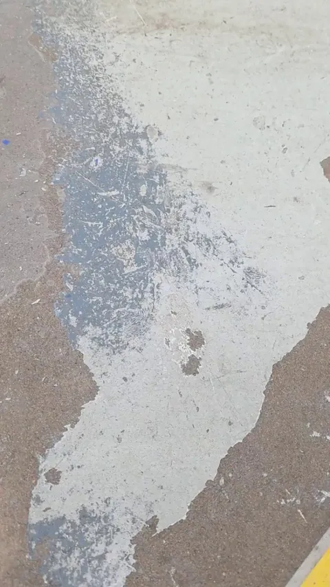 The company I work for won't rent the floor scraper, they want me to do by hand with this tiny scraper instead...