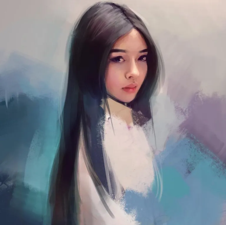 Yuki, Esther Didini-James (me), Digital Painting, 2017