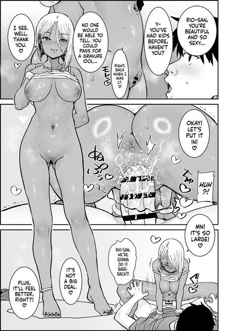 [Ponsuke] I, Your Humble College Student, Busted Loads Into My 35 Y/O Dark-Skinned Gyaru Landlady While She Rode Me Cowgirl | 595768