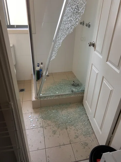 My shower screen just exploded 😑
