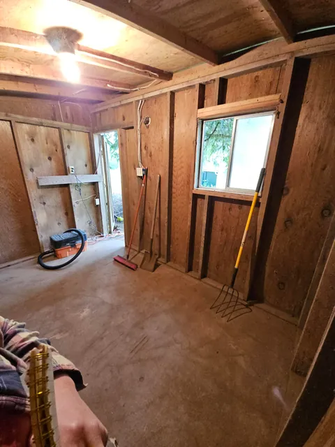 Proud completion of chicken coop to office conversion