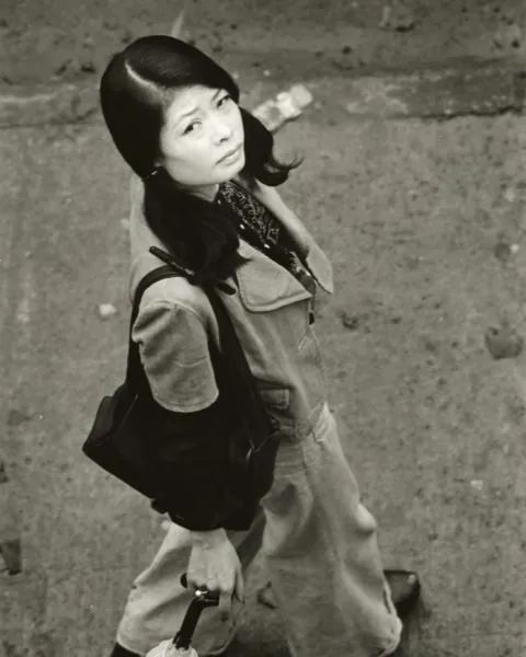 In 1973, Masahisa Fukase photographed his wife, Yōko Wanibe, leaving for work each day from their apartment window in Tokyo.