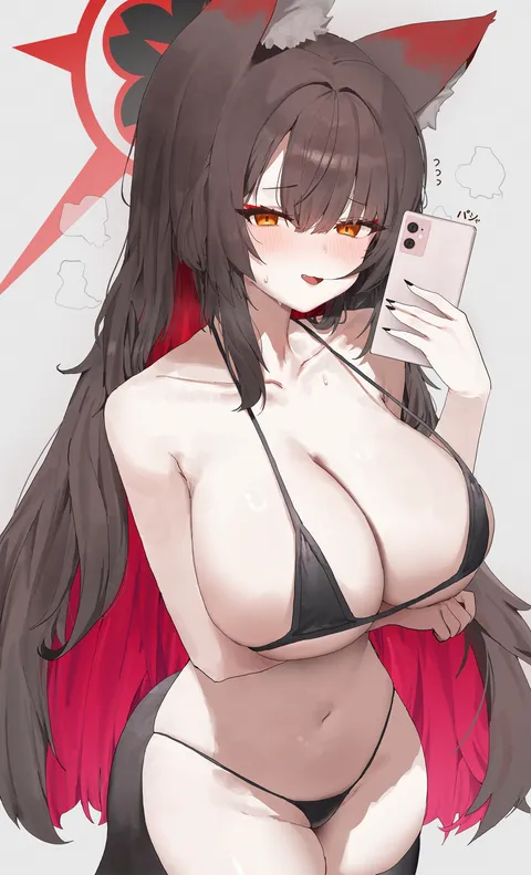 Wakamo taking a selfie