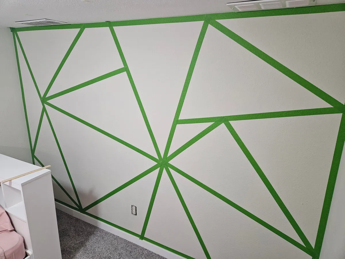 Painted a wall in my daughters room.