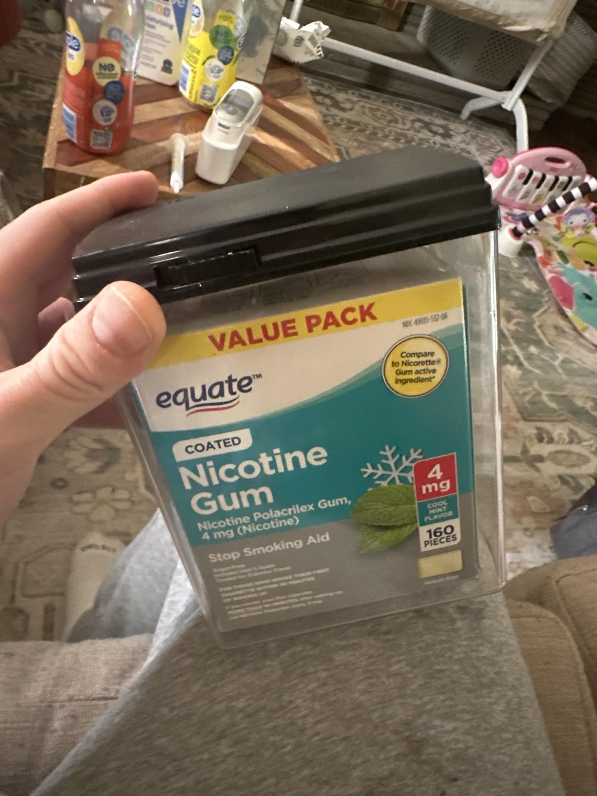 My Walmart delivery order sent my nicotine gum inside the locked container