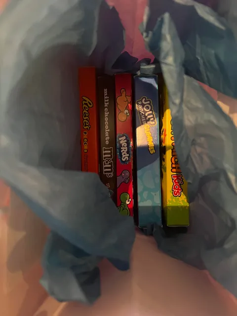 My dad’s girlfriend that I’ve only met once before gave me flowers and candy for my upcoming birthday