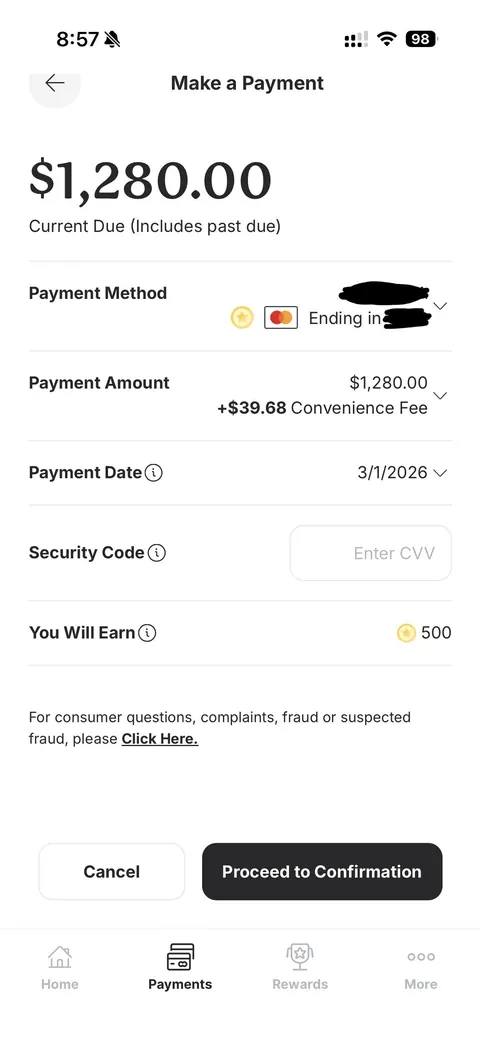 My Apartment is now charging a convenience fee to pay my rent