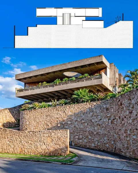 Nadir Zacharias House - São Paulo Brazil by Ruy Ohtake (1970)