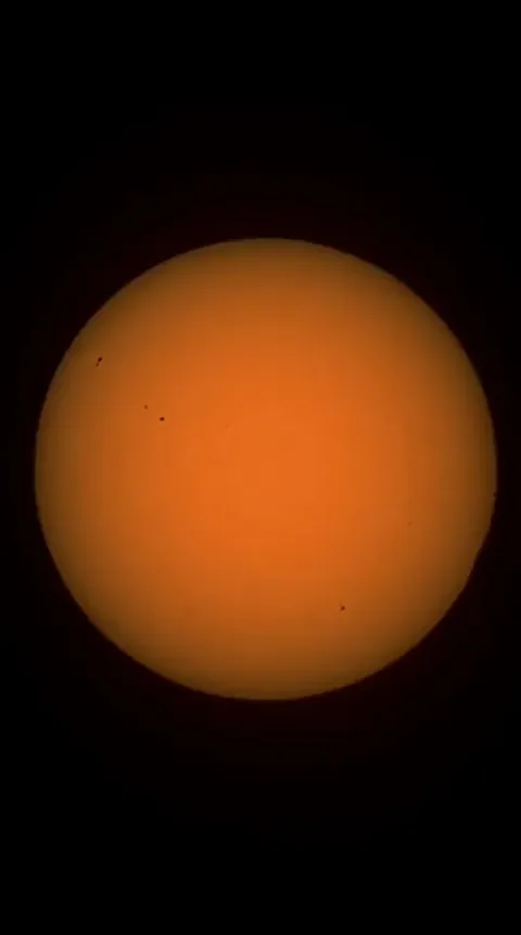 Timelapse de l'éclipse vue depuis le Nord