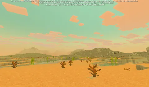 This is how the desert looks in the latest preview.